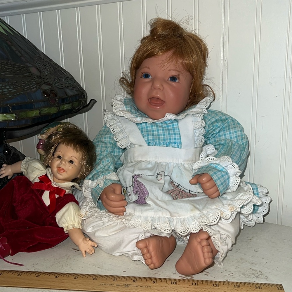 1997 Reva doll Lee Middleton red hair 19โ plus extra doll